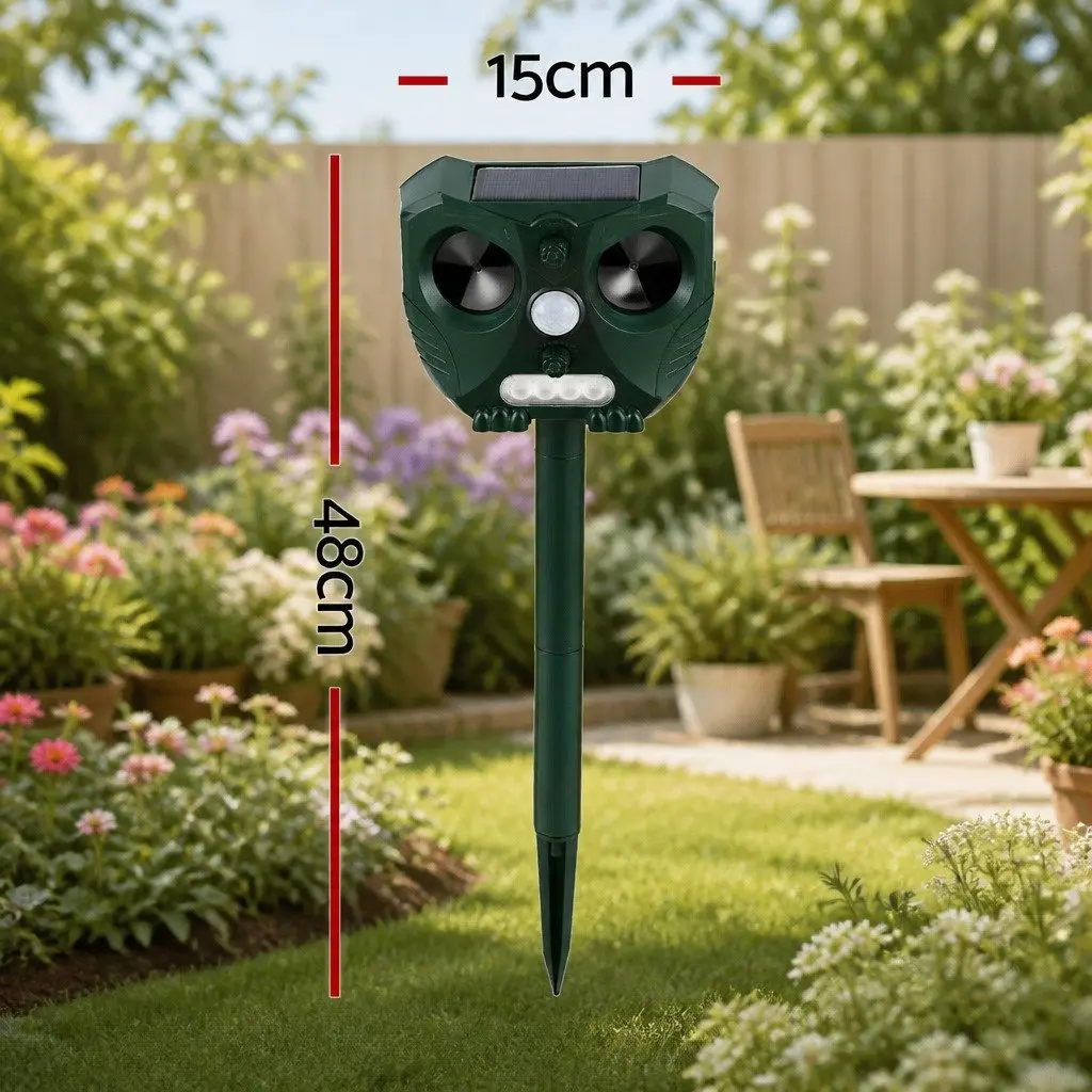 Ultrasonic Snake Repeller Solar USB Powered Garden Yard Farm Animal Deterrent