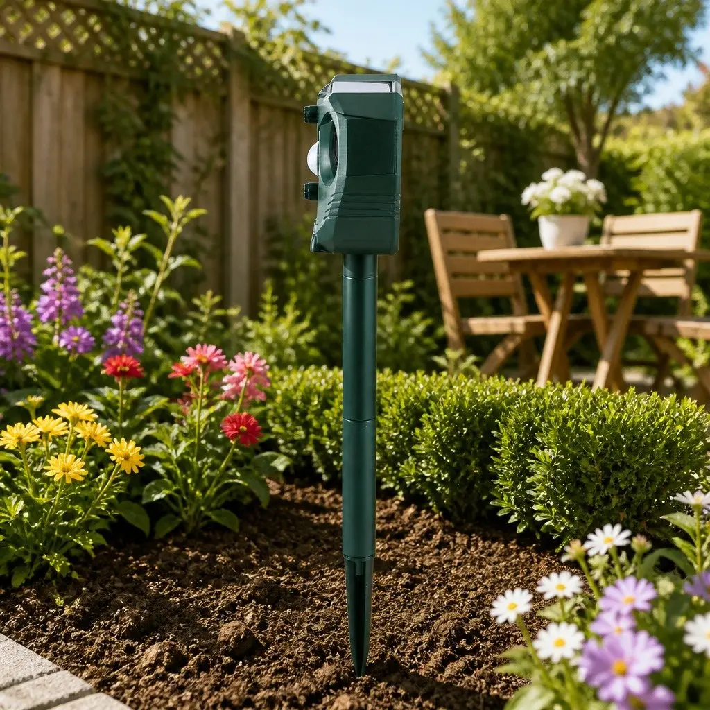 Ultrasonic Snake Repeller Solar USB Powered Garden Yard Farm Animal Deterrent