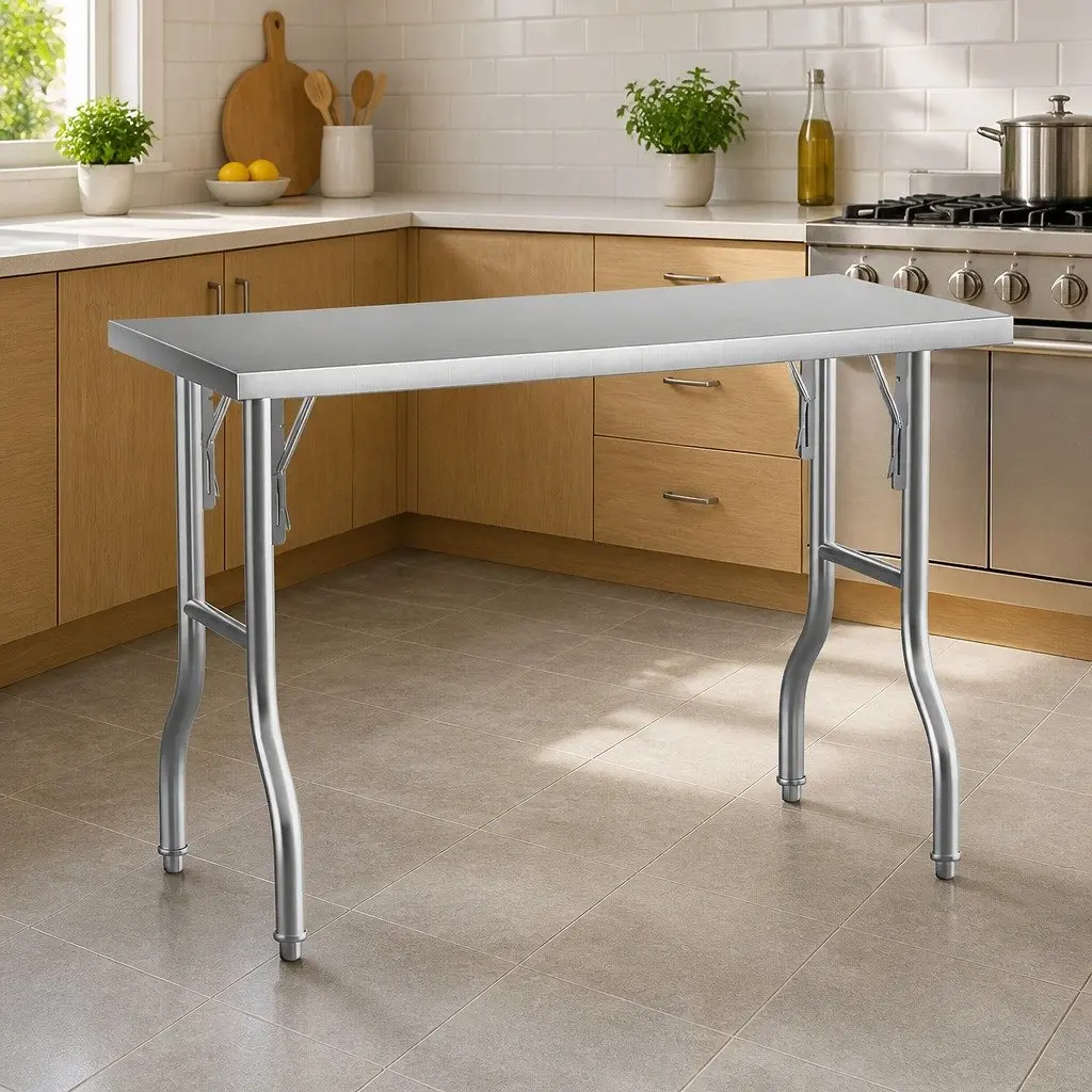 Stainless Steel Kitchen Work Bench for Easy Food Prep