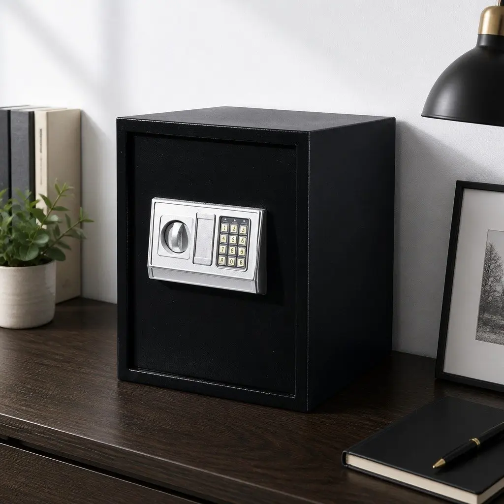 50L Digital Safe Electronic Security Box Home Office Hotel Secure Storage Steel