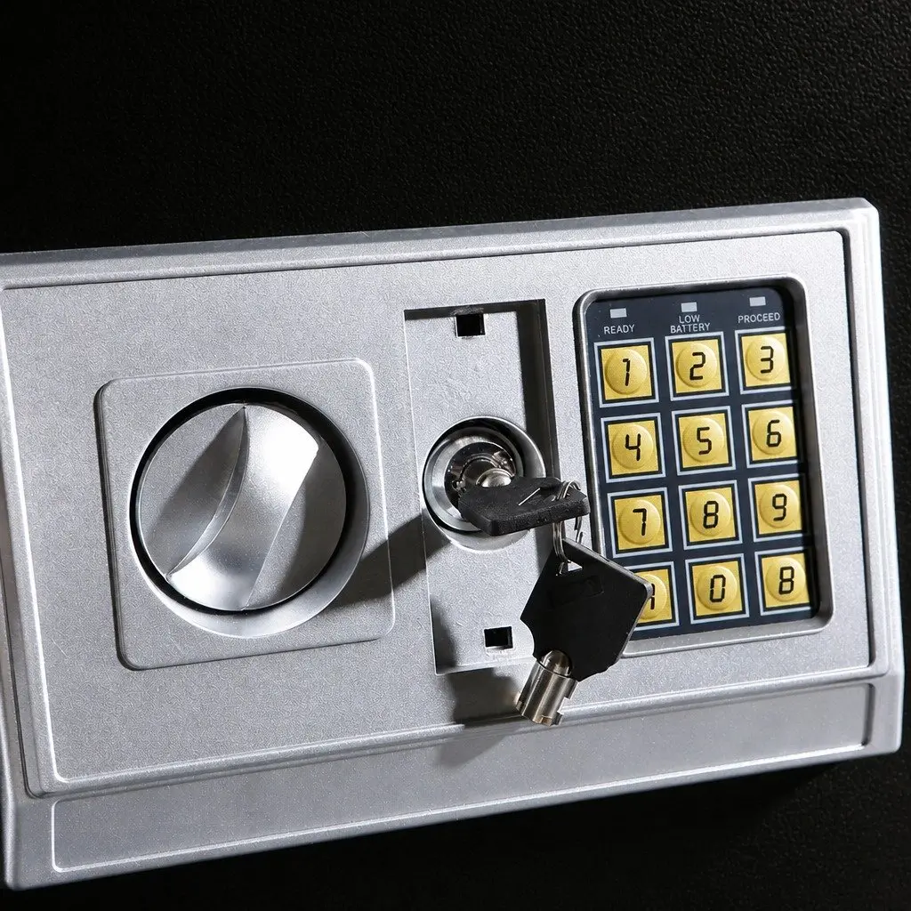 Digital Safe Electronic Security Box Pry-resistant Steel 6.4L