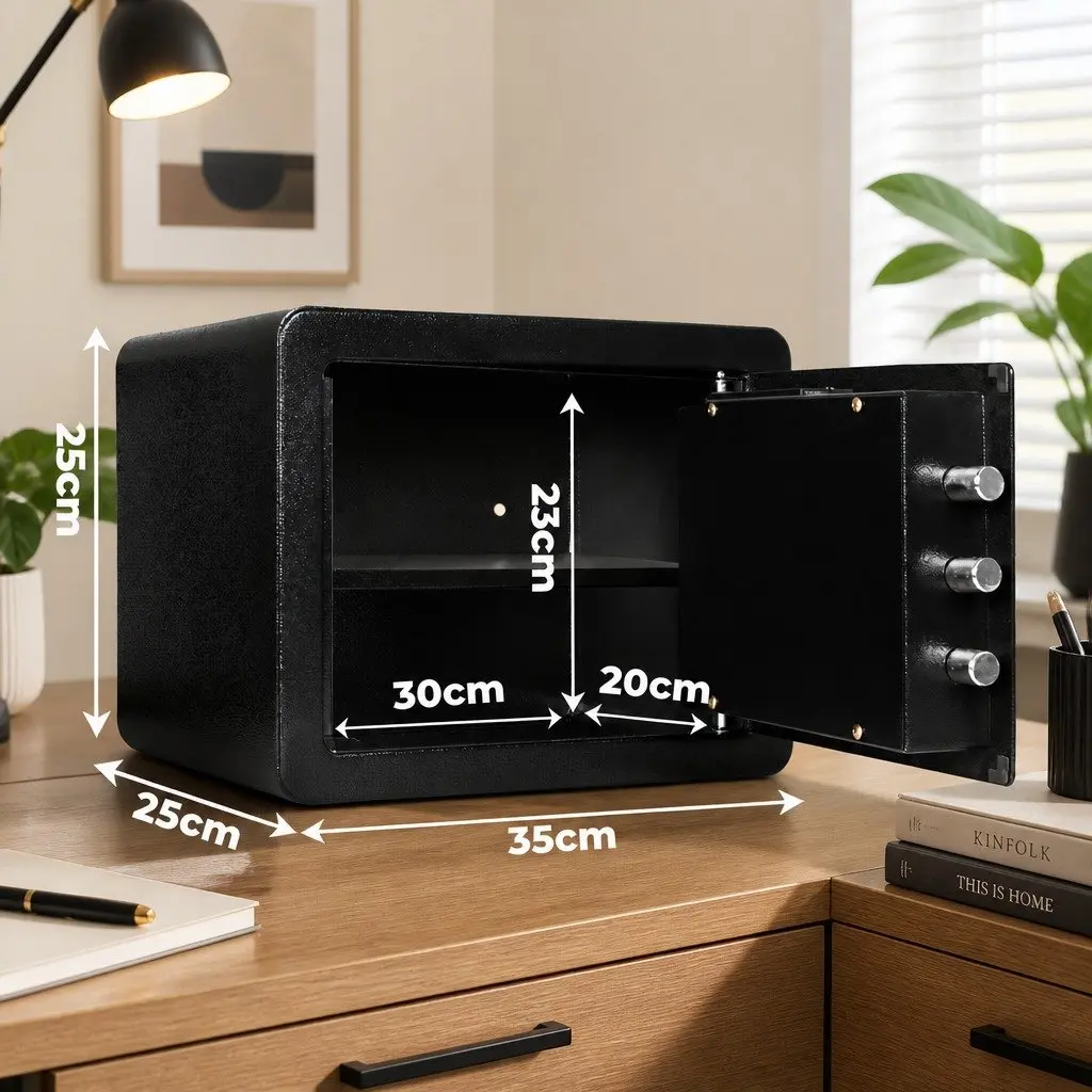 Digital Security Safe Box Dual Locking Mechanism 13.8L