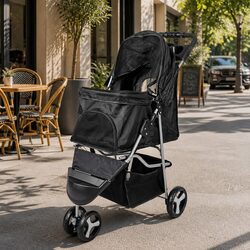 User-Friendly Large Pet Stroller for Dogs and Cats