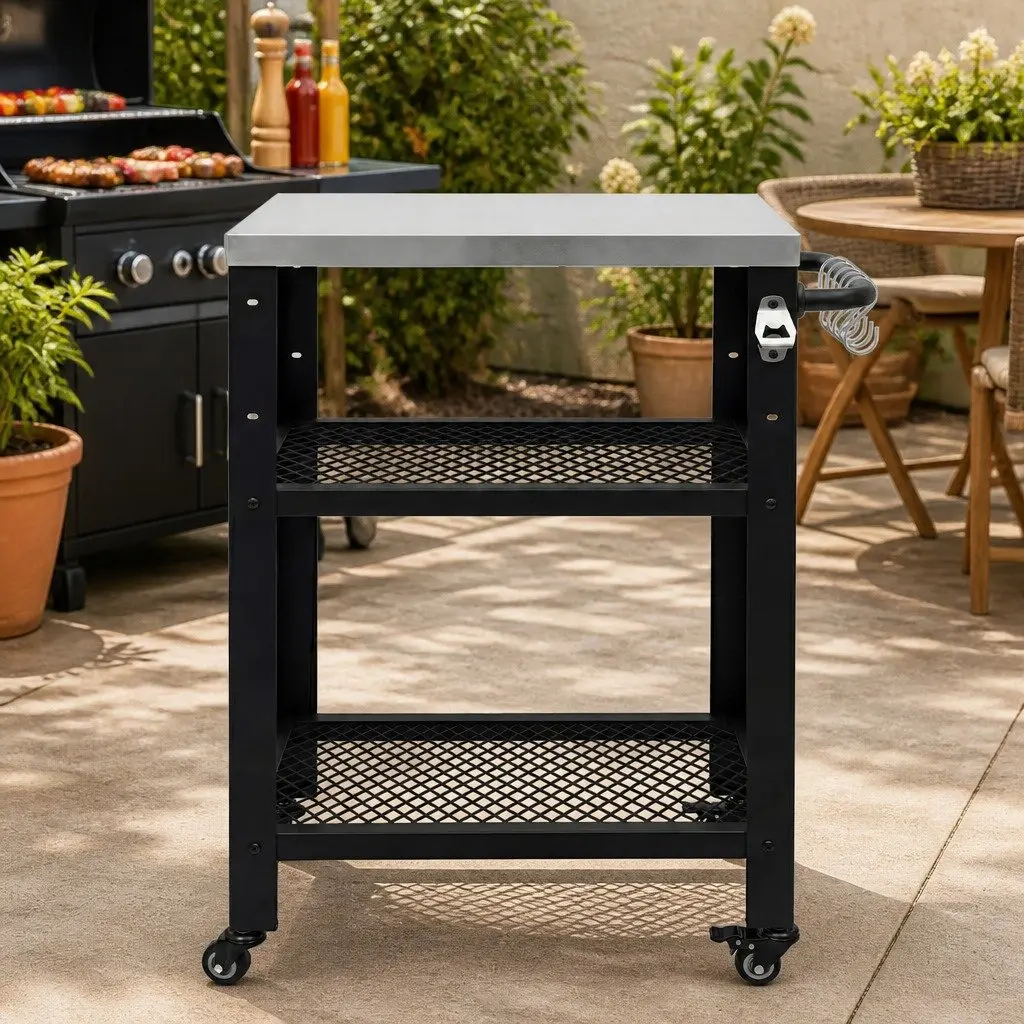 Outdoor BBQ Cart