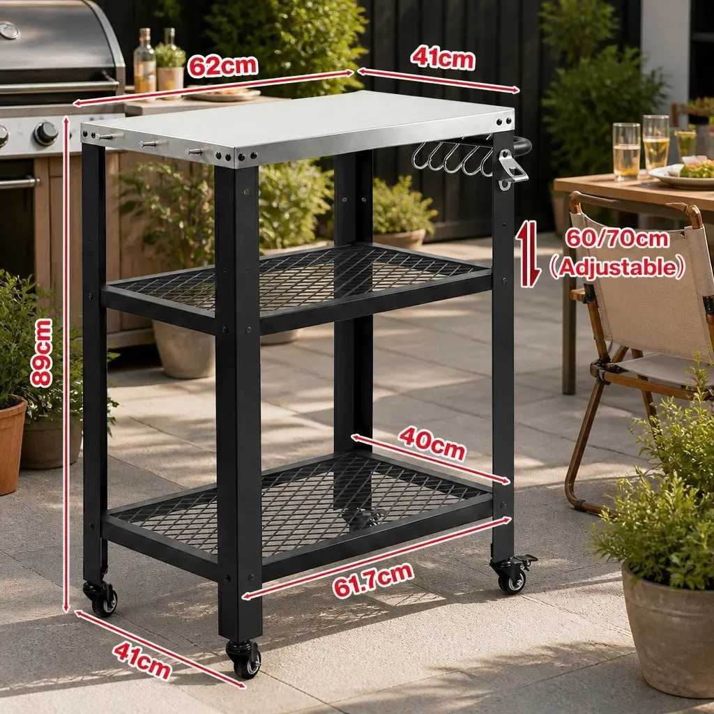 Outdoor BBQ Cart