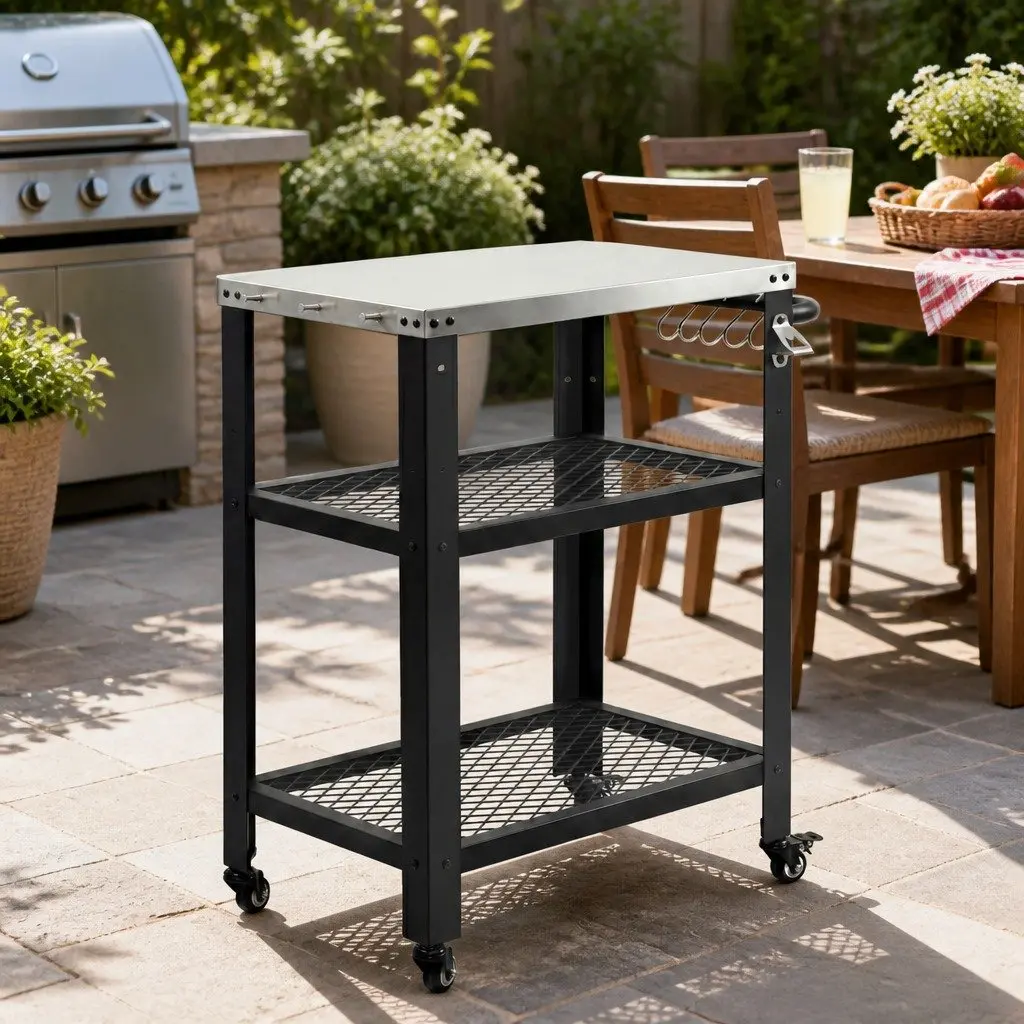 Outdoor BBQ Cart