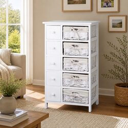 Friendly White Storage Cabinet for Easy Organization