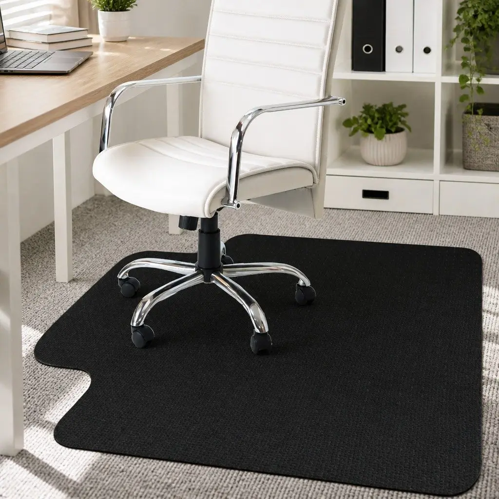 Chair Mat Gripper Back 135cm x 114cm Hard Floor Carpet Protector