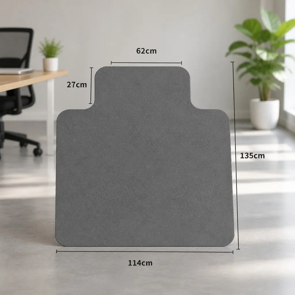 Chair Mat Hard Floor Protector PVC 135cm x 114cm