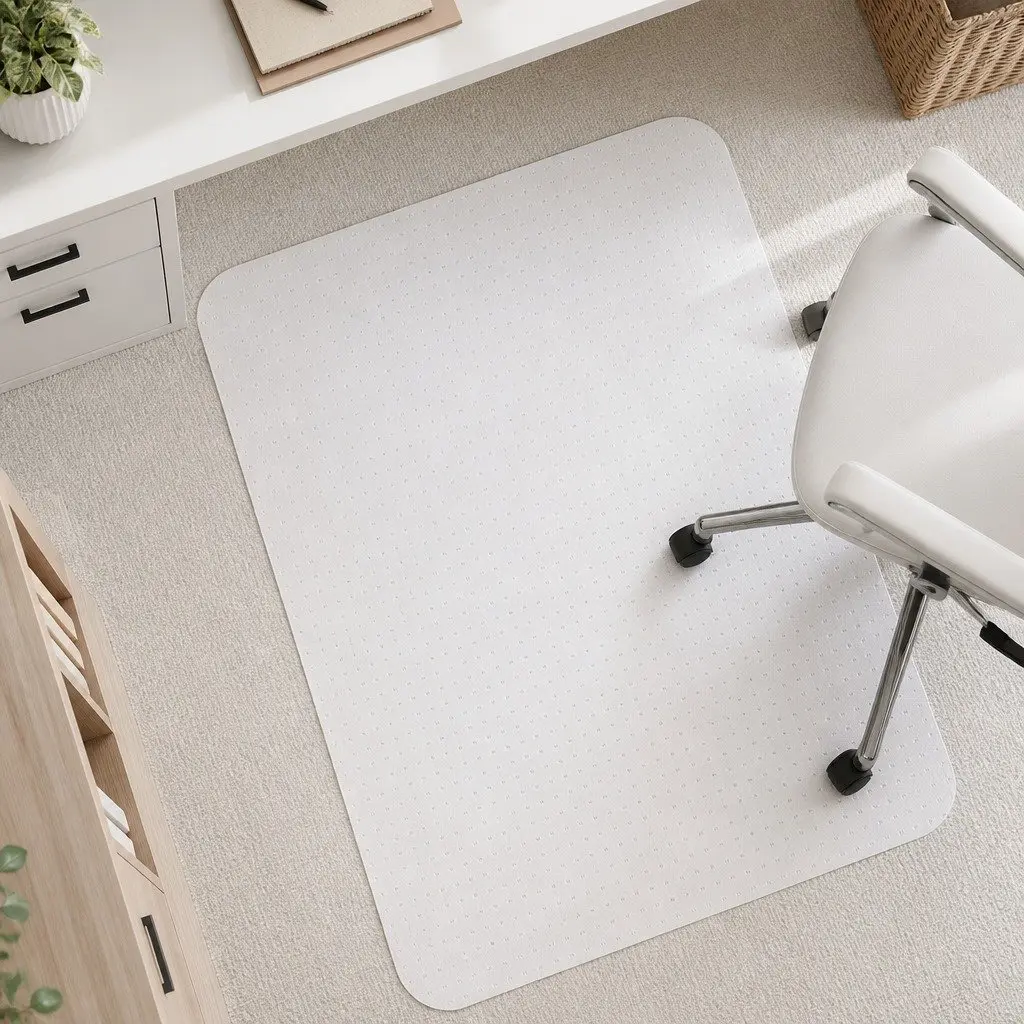 Chair Mat for Carpet Floor Protection Office Home Use Clear PVC Gripper Back