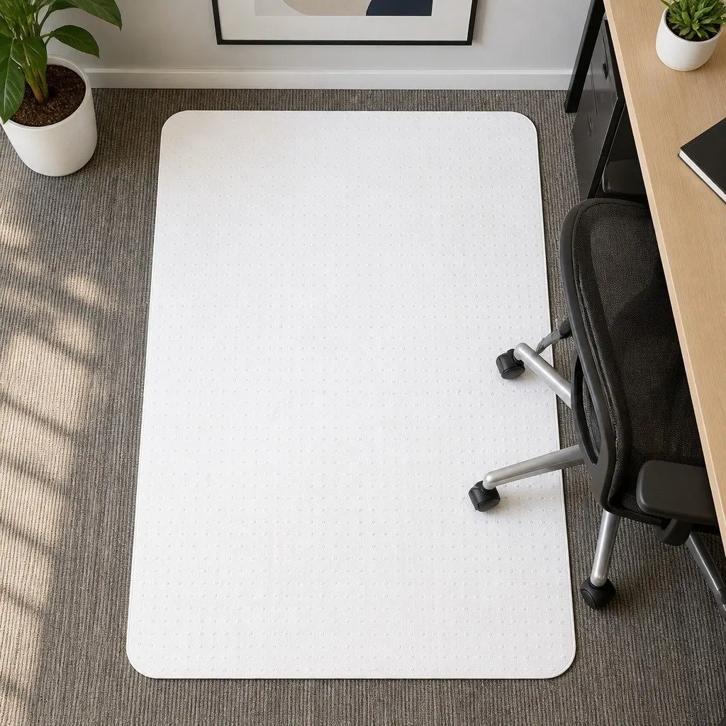 Chair Mat for Carpet Floor Protection Office Home Use Clear PVC Gripper Back