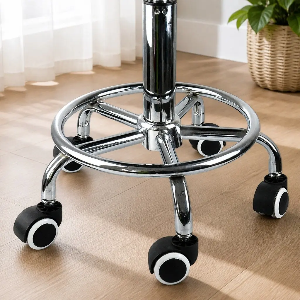 Salon Stool Swivel Chair Barber Massage Spa Salon Professional Red Adjustable