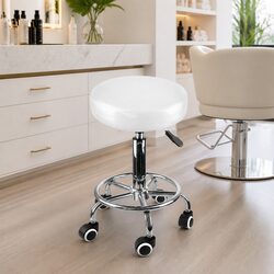 Salon Stool Swivel Hairdressing Chair Gas Lift Hydraulic 360 Rotating Casters