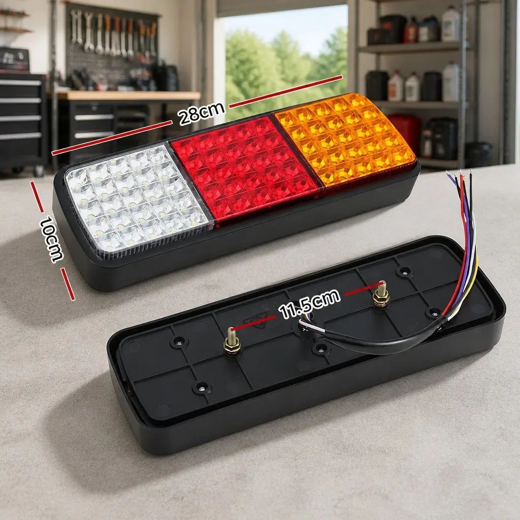12V LED Tail Lights Pair with 75 LEDs