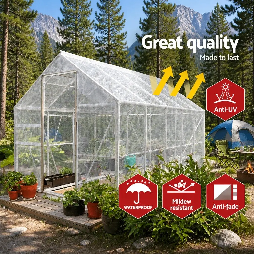Poly Tarp Clear Waterproof Heavy Duty 3x4m Outdoor Camping Caravan Cover