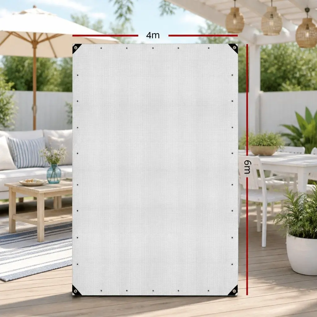 Heavy Duty Clear Poly Tarp Waterproof 4x6m