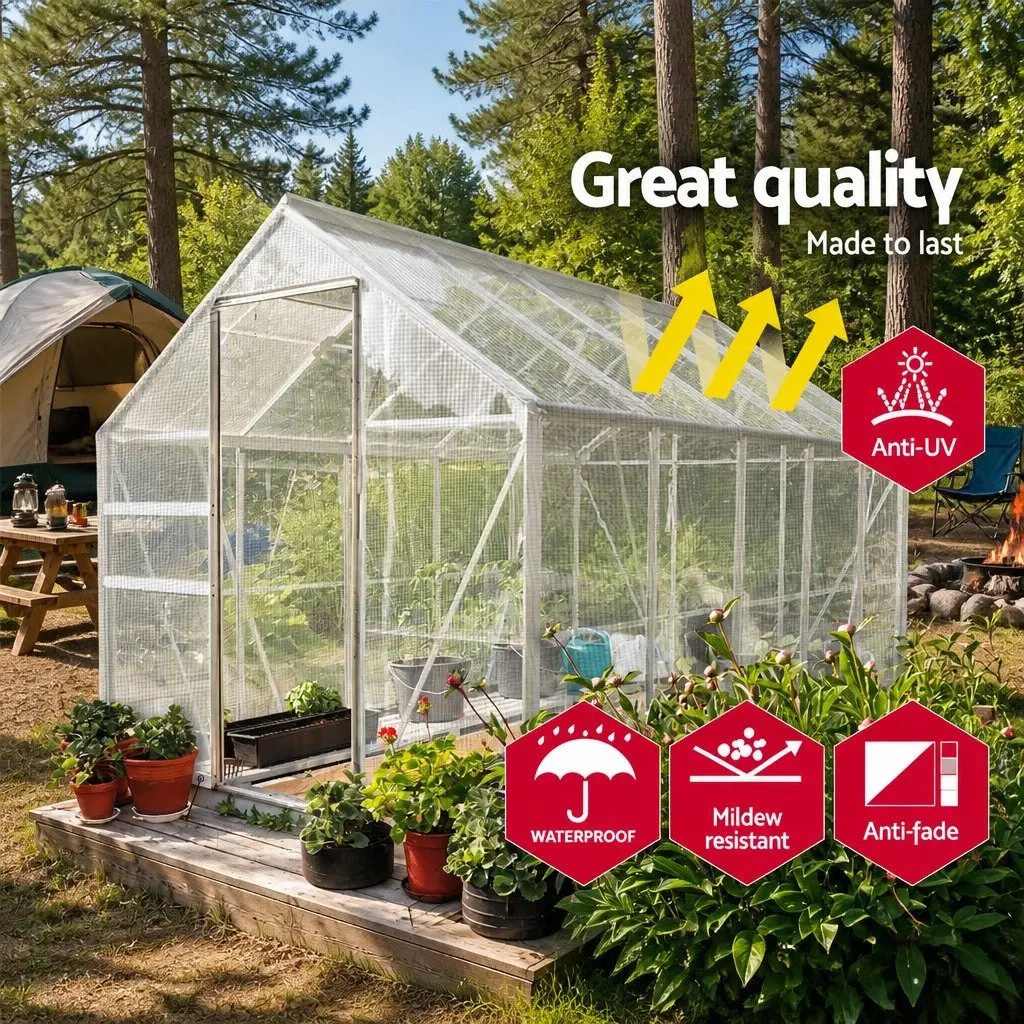 Clear Poly Tarp Heavy Duty Waterproof 4x7m