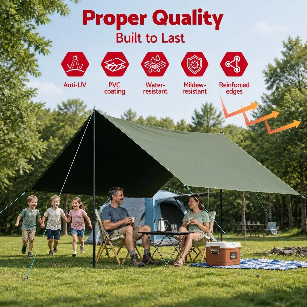 4x6m Tarp for Outdoor Adventures