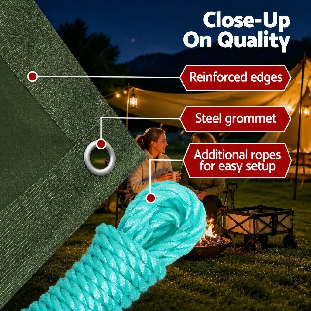 4x6m Tarp for Outdoor Adventures