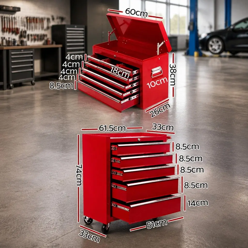 14 Drawer Tool Box Cabinet