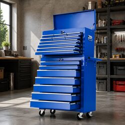 Your 17 Drawer Tool Box Cabinet Awaits!