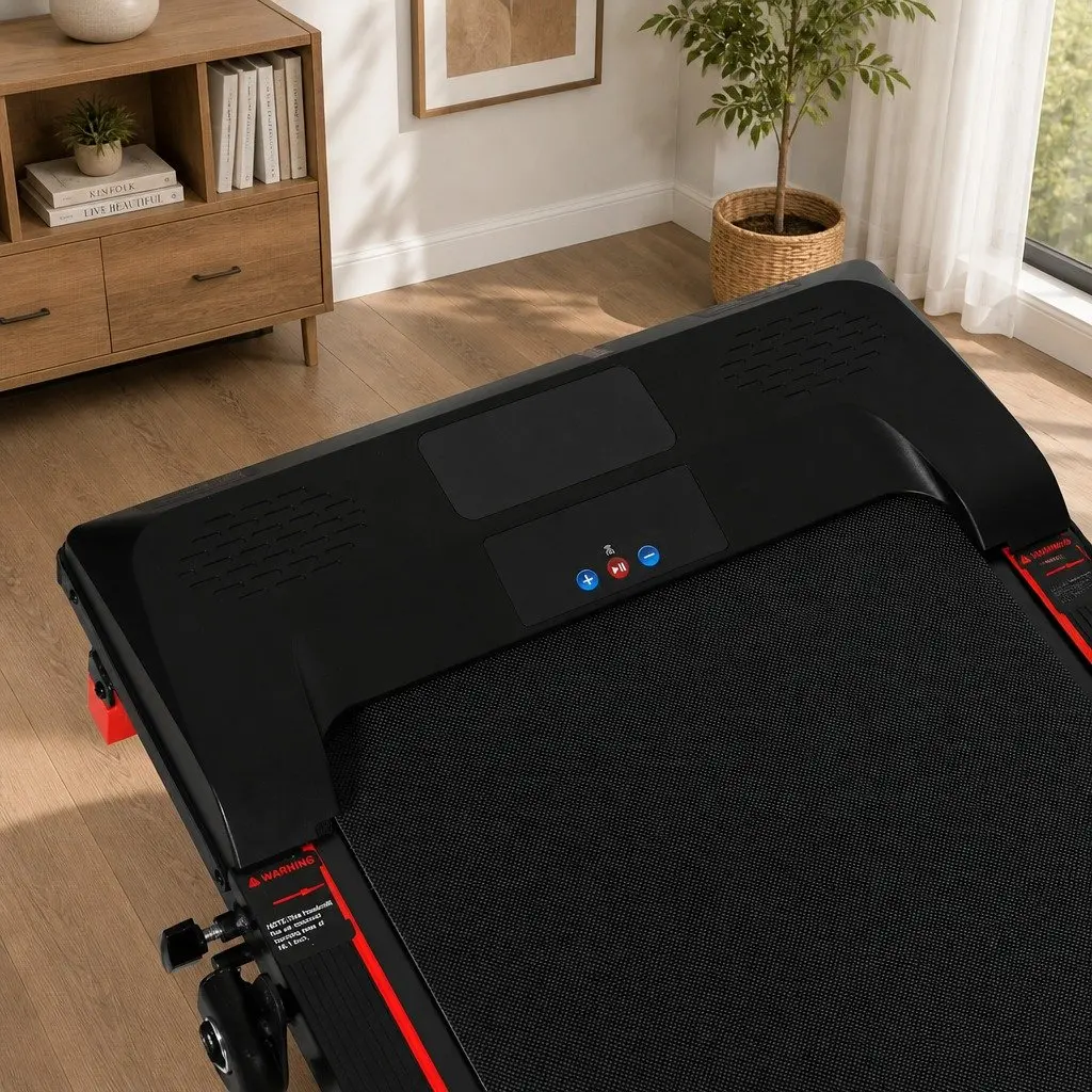 Walking Treadmill Foldable Handrail 2.5HP LED Display 41cm x 100cm
