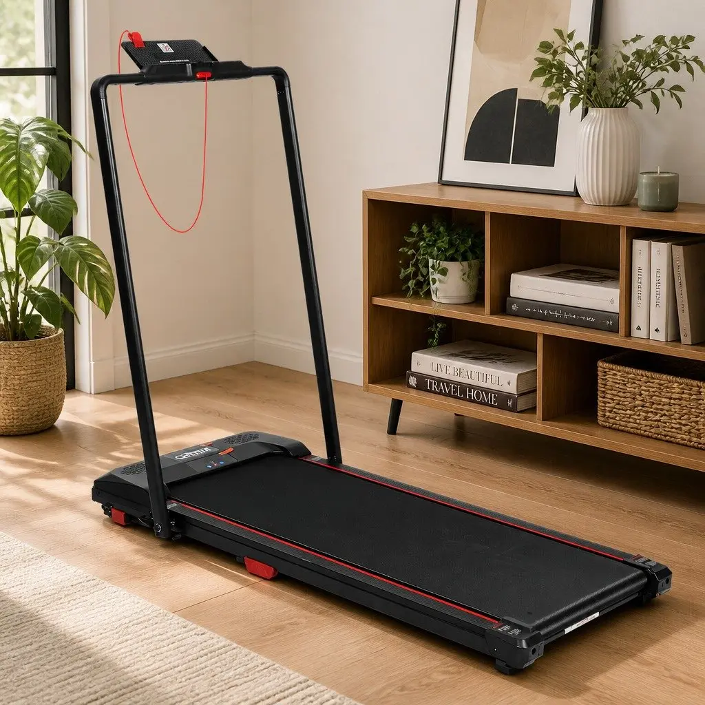 Walking Treadmill Foldable Handrail 2.5HP LED Display 41cm x 100cm