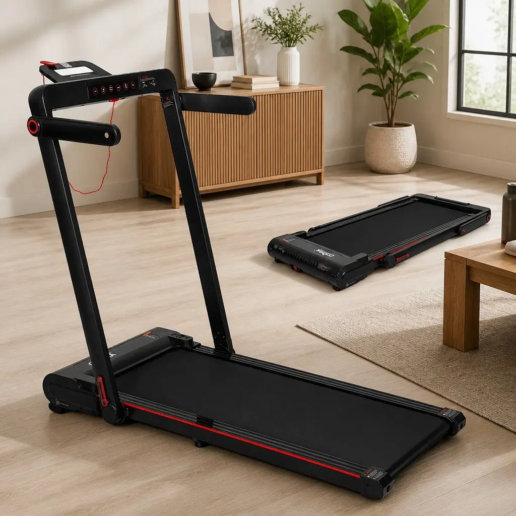 Walking Pad Treadmill 2 In 1 Home Gym Machine Manual Incline 102cm x 42cm Running Area