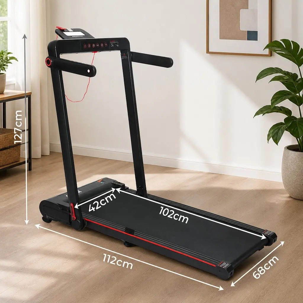 Walking Pad Treadmill 2 In 1 Home Gym Machine Manual Incline 102cm x 42cm Running Area
