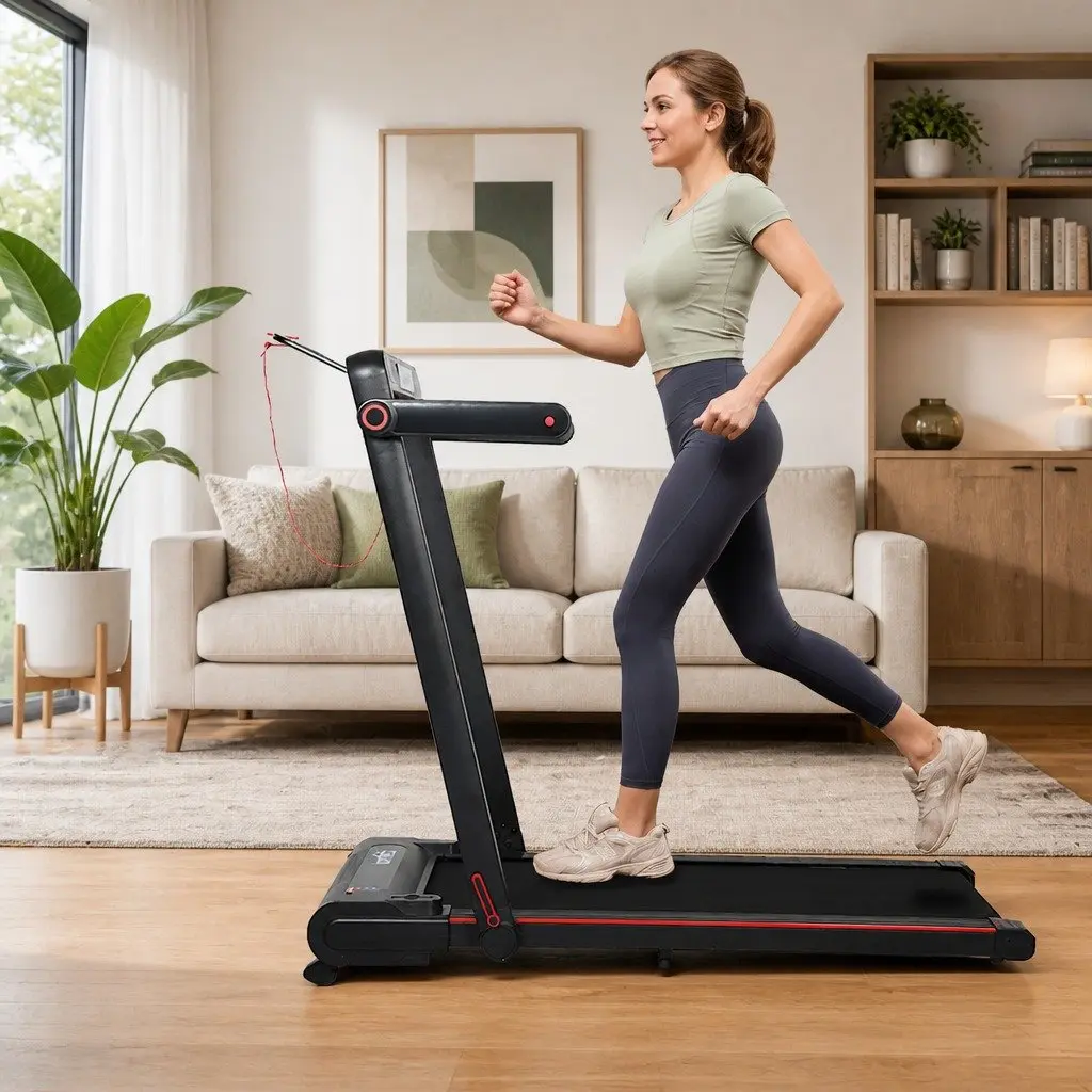 Walking Pad Treadmill 2 In 1 Home Gym Machine Manual Incline 102cm x 42cm Running Area