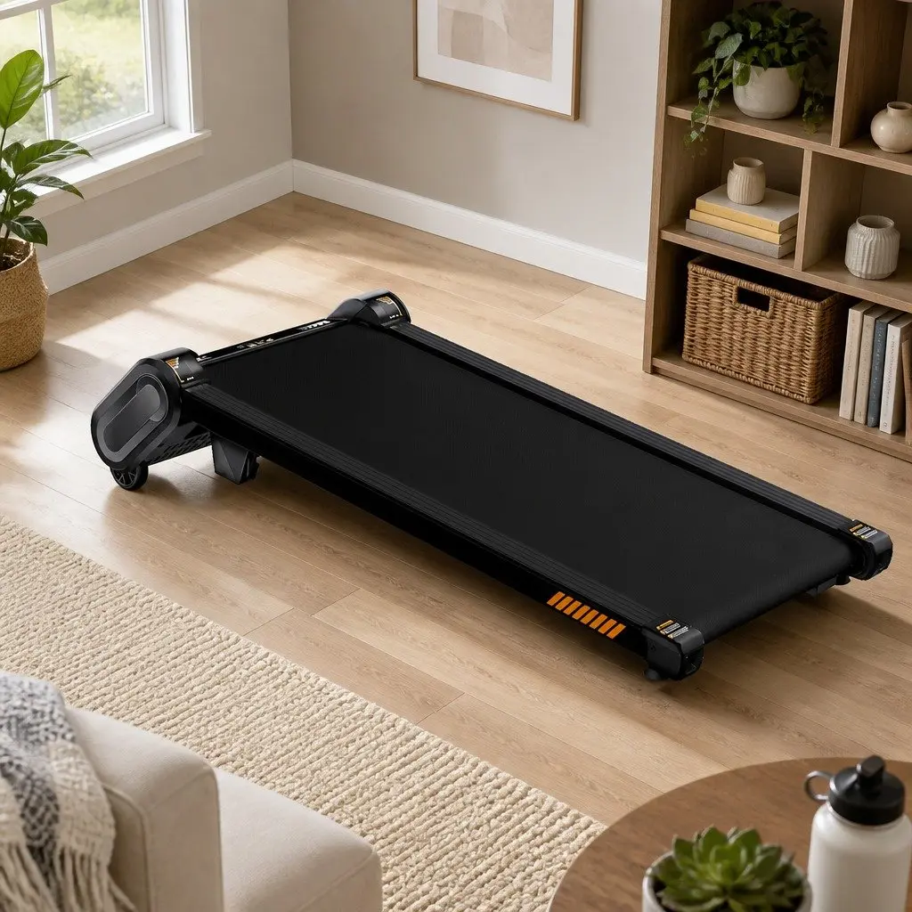 Automatic Incline Walking Pad Treadmill with 6 Levels Electric Motor Remote