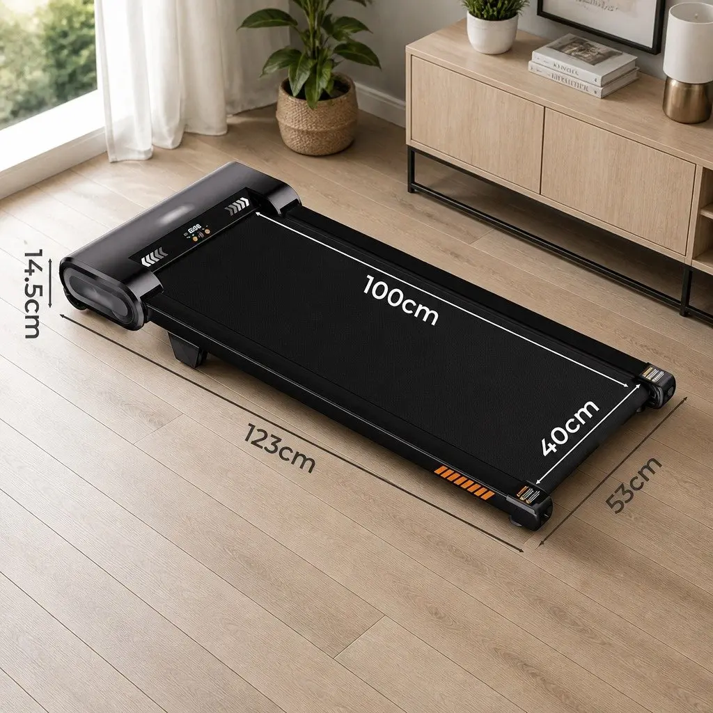 Automatic Incline Walking Pad Treadmill with 6 Levels Electric Motor Remote