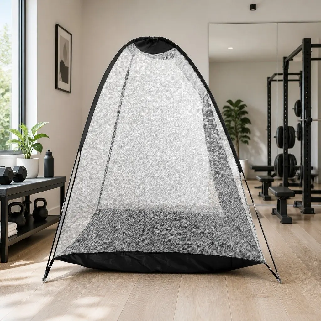 Golf Training Net Practice Mat Set Portable Indoor Outdoor 327 x 193 x 203 cm 80 x 60 cm