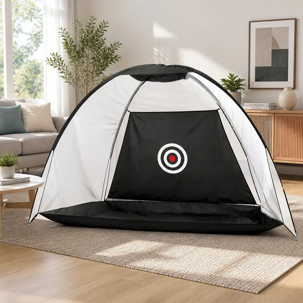 Golf Practice Net Portable Training Aid Driving Target Tent Indoor Outdoor