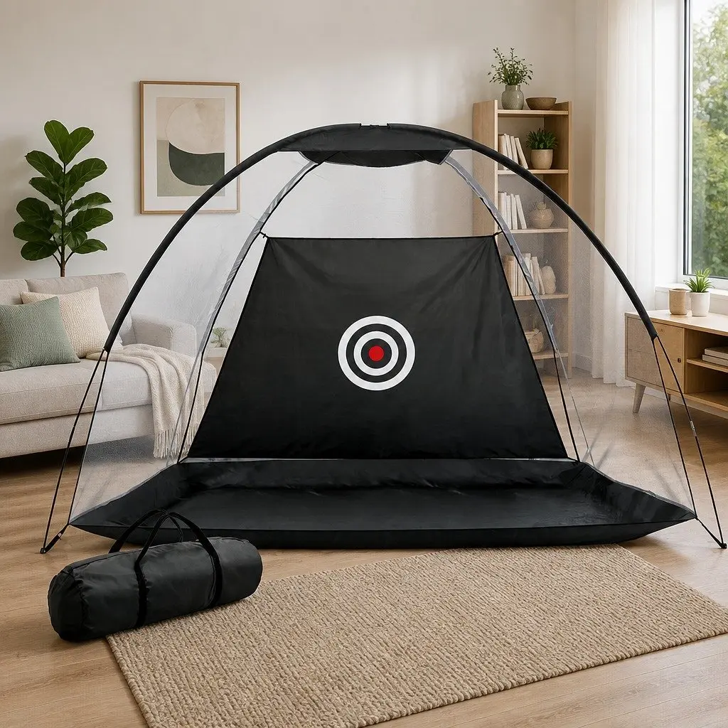 Golf Practice Net Portable Training Aid Driving Target Tent Indoor Outdoor