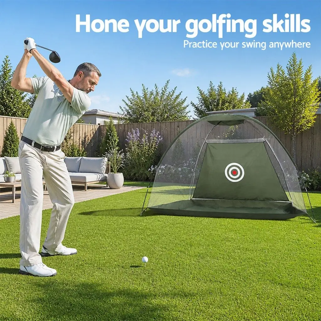 Golf Practice Net Portable Training Aid Large Size 327 x 193 x 203 cm
