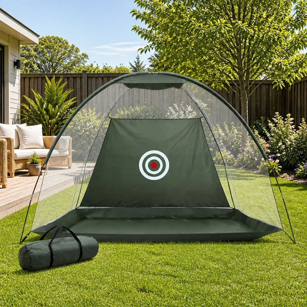 Golf Practice Net Portable Training Aid Large Size 327 x 193 x 203 cm