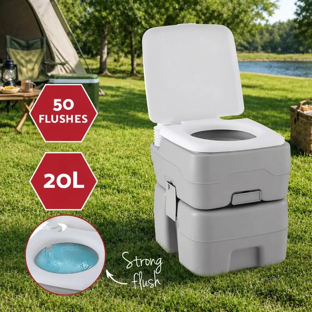 Portable Toilet Shower Tent Set 20L Privacy Changing Room Outdoor