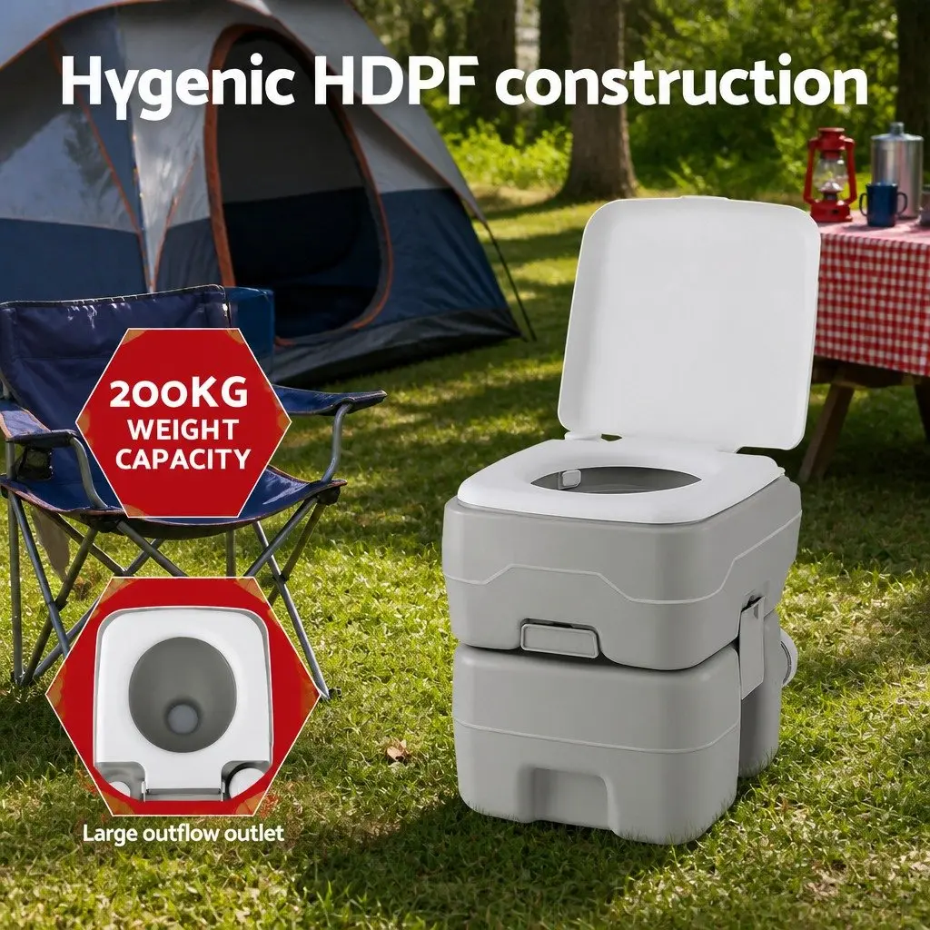 Portable Toilet Shower Tent Set 20L Privacy Changing Room Outdoor