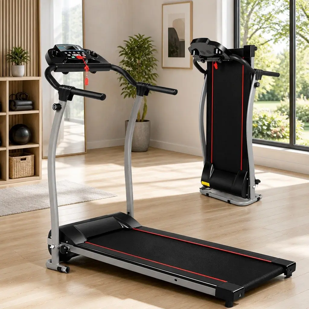 Electric Treadmill Home Gym Fitness Machine Foldable 340mm Belt 12 Programs