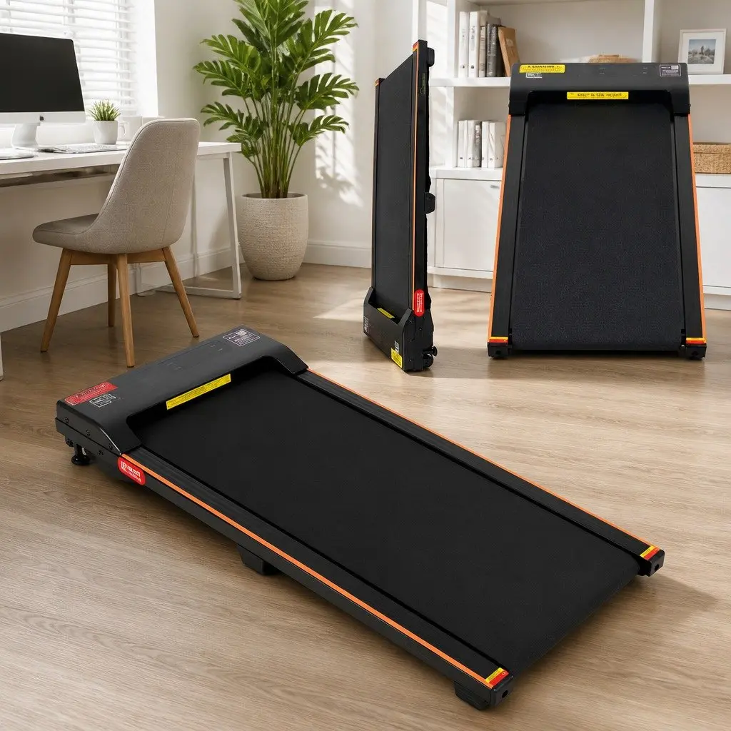 3 in 1 Treadmill Compact Under Desk Walking Pad 90 x 38 cm with 12% Incline for Home Gym Fitness