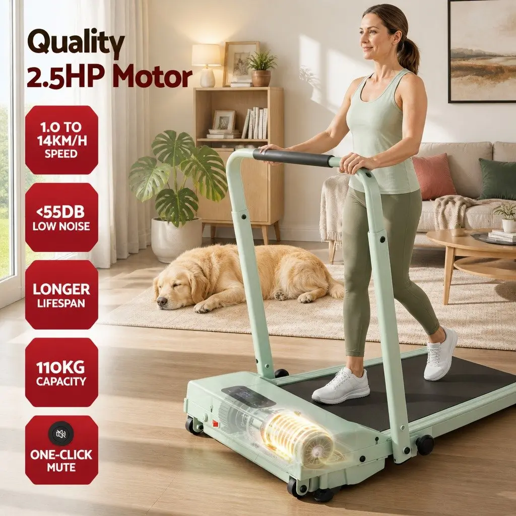 Walking Pad Treadmill 3-in-1 Foldable Compact Size for Home Gym with Manual Incline and Bluetooth Connectivity