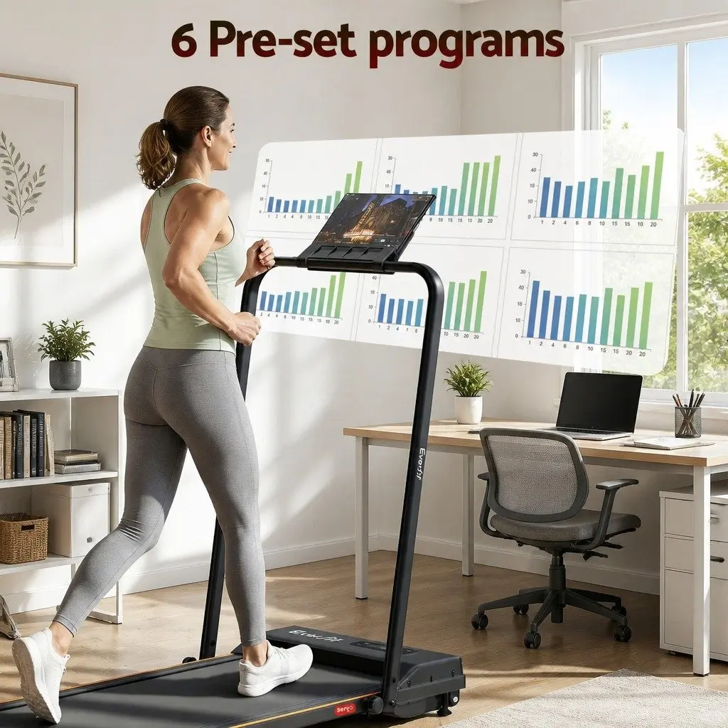 3-in-1 Walking Pad Treadmill Compact Foldable Under Desk Home Gym Machine 90 x 38 cm