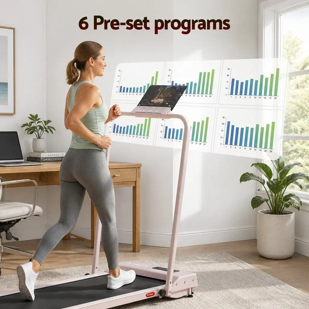 Walking Pad Treadmill 3-in-1 Foldable Compact Under Desk 90 x 38 cm Running Belt
