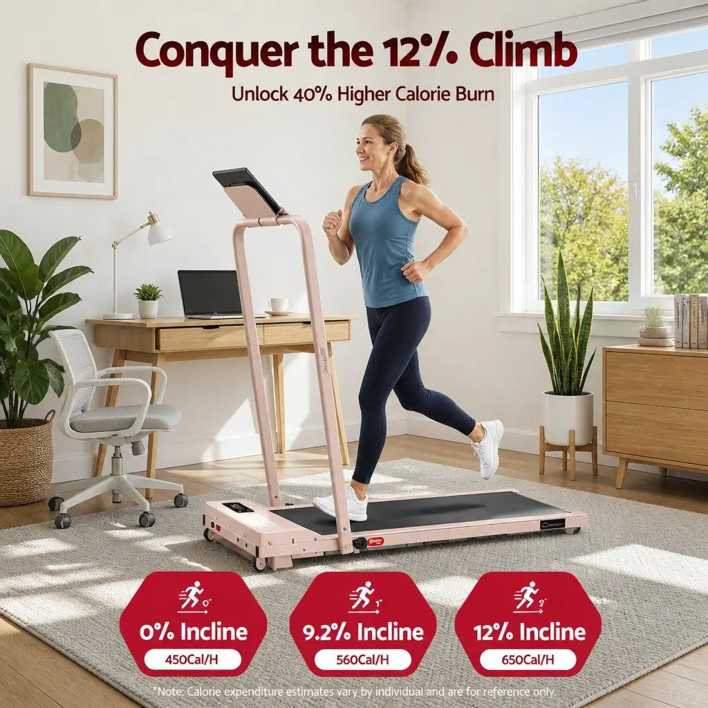 Walking Pad Treadmill 3-in-1 Foldable Compact Under Desk 90 x 38 cm Running Belt