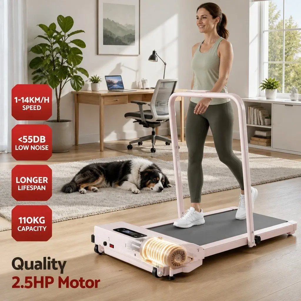Walking Pad Treadmill 3-in-1 Foldable Compact Under Desk 90 x 38 cm Running Belt