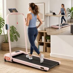 3-in-1 Walking Pad Treadmill: A Functional Fitness Solution in Pink