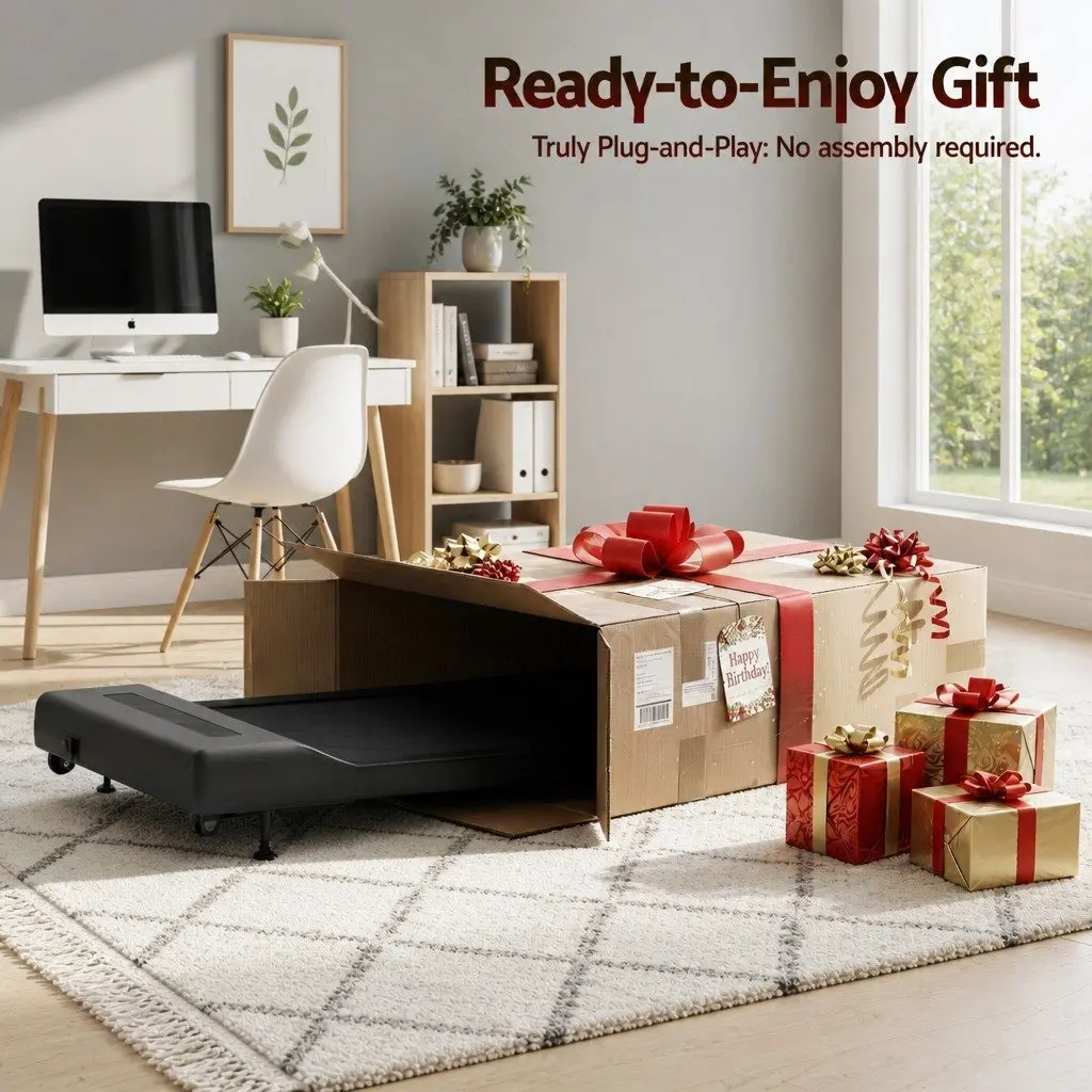 Electric Walking Pad Treadmill Incline Under Desk Home Office Compact 380mm