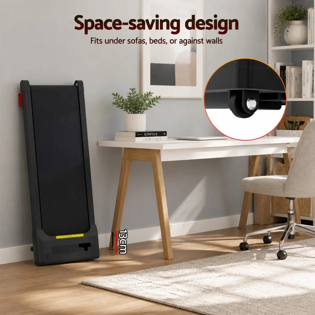 Electric Walking Pad Treadmill Incline Under Desk Home Office Compact 380mm