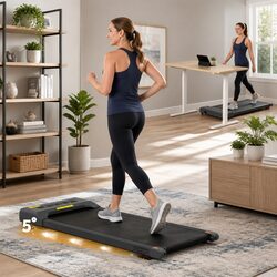 Electric Walking Pad Treadmill Incline Under Desk Home Gym Compact Portable